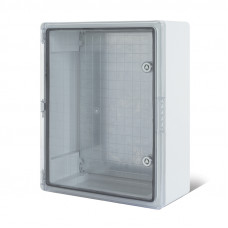Корпус пластиковый ЩМПп с прозрачной дверцей и монтажной панелью 400х300х220мм, АБС, УХЛ1, IP65 REXANT