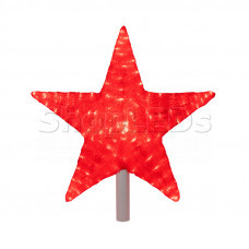Акриловая светодиодная фигура "Звезда" 80см, 240 светодиодов, красная, NEON-NIGHT
