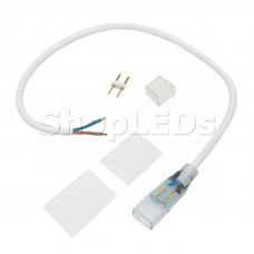 Коннектор с проводом для одностороннего неона 8х16мм, провод каучук NEON-NIGHT