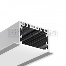 Алюминиевый профиль врезной CX-A045-R 270 (2500x65/50x35мм с экраном)