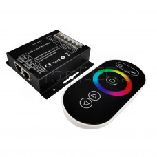 Сенсорный RGB-контроллер MIG-LPH4-30А Touch (12-24V, 3х10А, 360-720W)