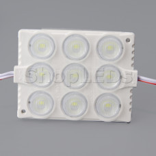 Светодиодный модуль c линзой PIX-9LED (12V, 9W, 300Lm, IP65) (холодный белый 10000K)